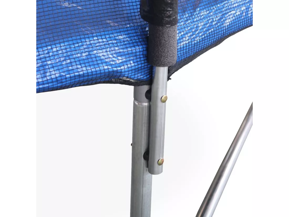 Trampoline rond Ø 370cm bleu avec son filet de protection - Saturne - Trampoline de jardin 370 cm 3m | Qualité PRO. | Normes EU