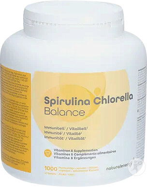 Natural Energy Spirulina-Chlorella Balance 1000 Gélules