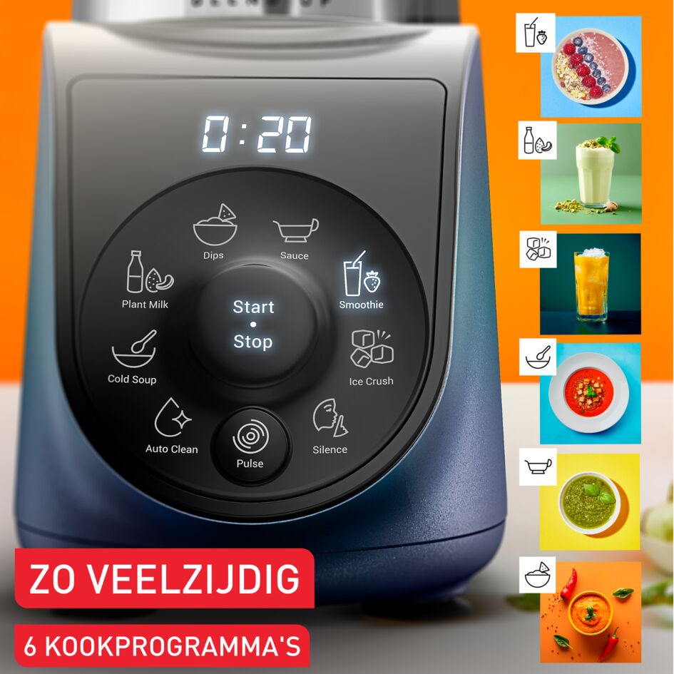 Blend Up BL19H4 Krachtige compacte blender - 8 programma's - 1000 W - 700 mL