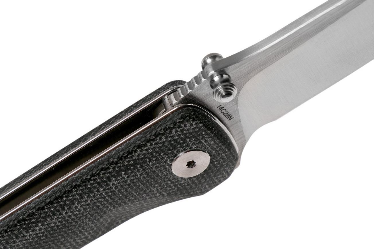QSP Knife Hawk QS131-J Black Micarta zakmes