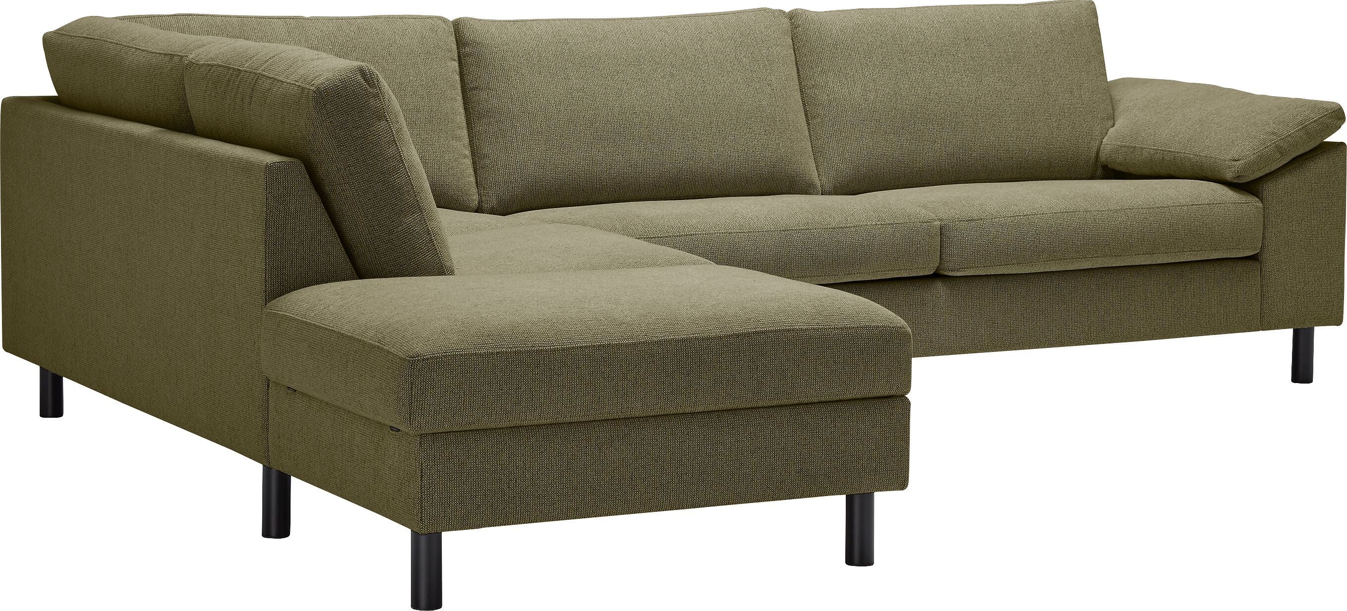 DIENER Ecksofa - Grün / B: 277.0 cm x T: 225.0 cm x H: 81.0 cm