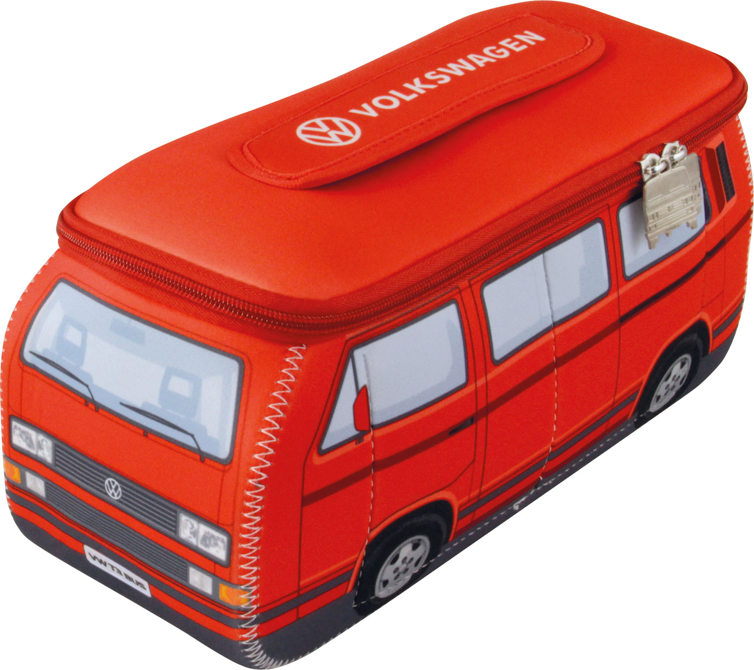 VW Collection T3 3D Neopren Universaltasche Rot