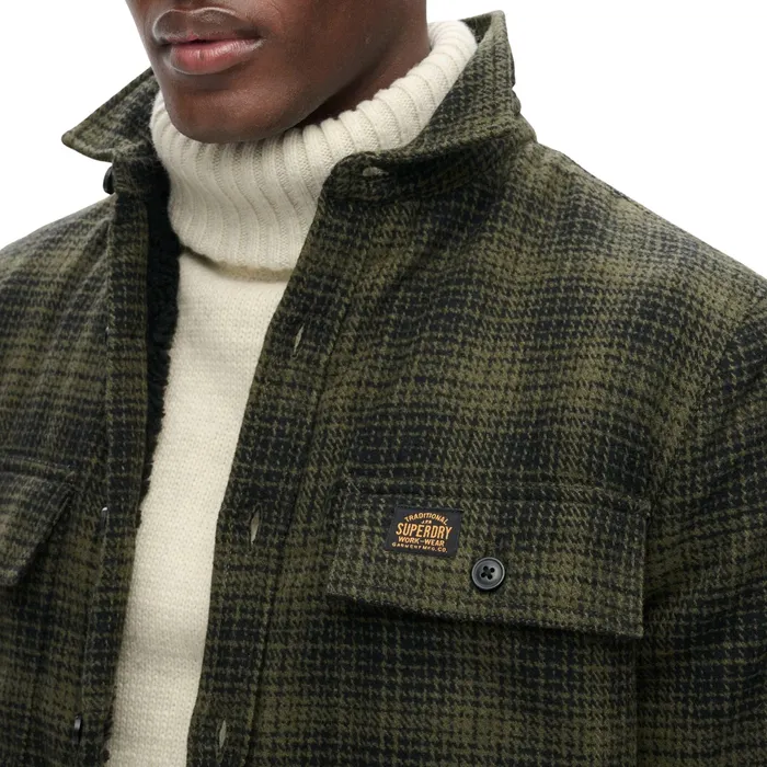 Superdry Wool Miller Overhemd Heren