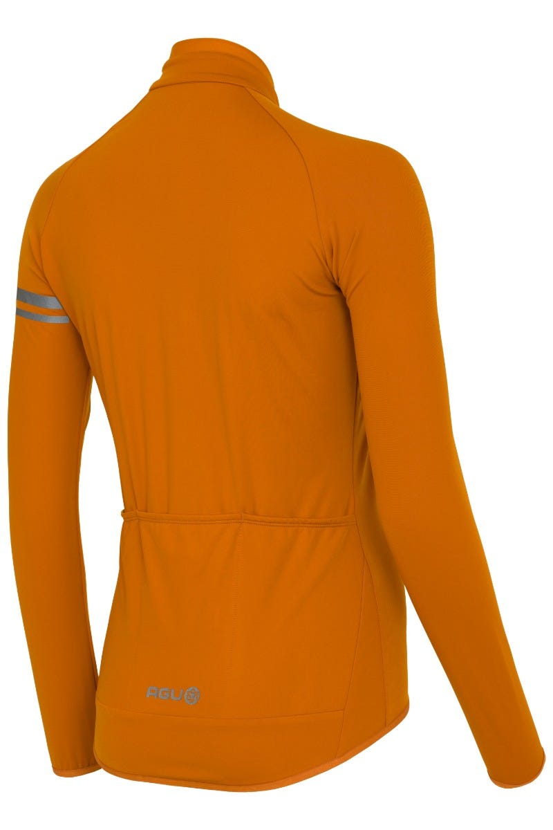 AGU Essential lange mouwen dames thermo fietsshirt - Orange