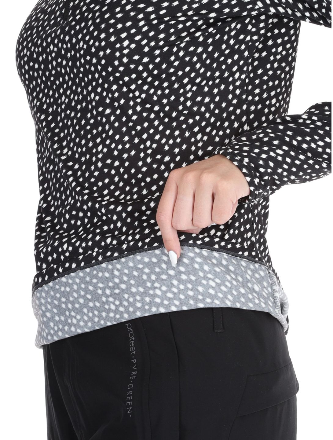 PRTKACEY 1/4 zip skipully dames