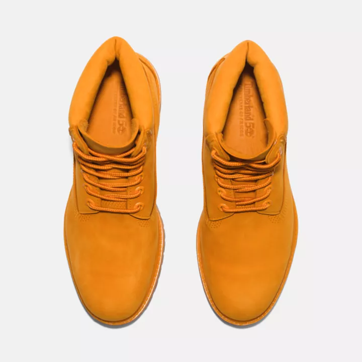 Timberland 50th Edition Premium 6-Inch Boot imperméables pour homme en orange