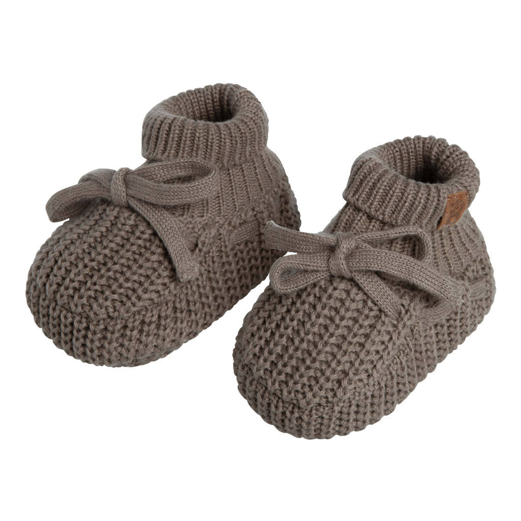 Baby's Only gebreide slofjes mokka