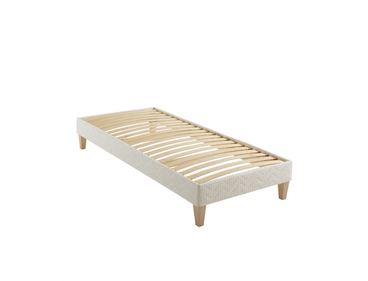 SOMEO - Sommier  90 x 190 Sommier déco éco-responsable aube ecru 90 x 190