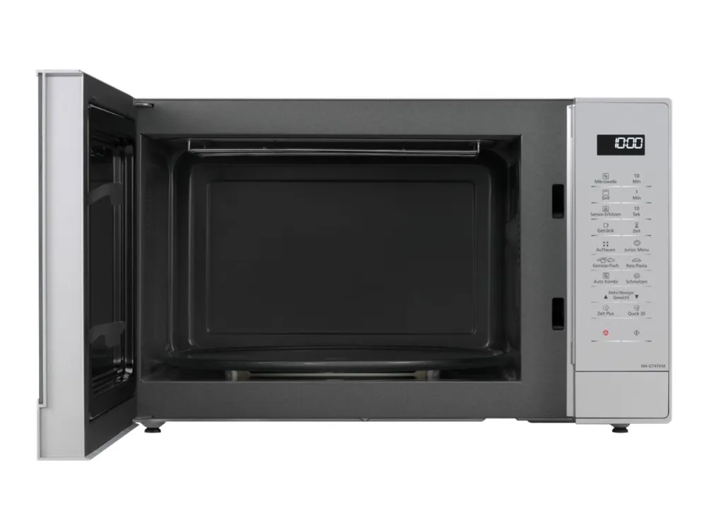 Panasonic NN-GT47KMGPG - Mikrobølgeovn med grill - 31 liter - 1000 W - sølv