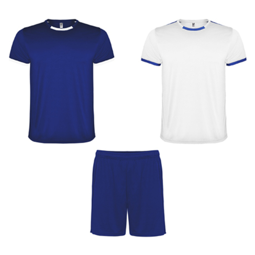 Conjunto de corrida com 2 camisetas e 1 calça.