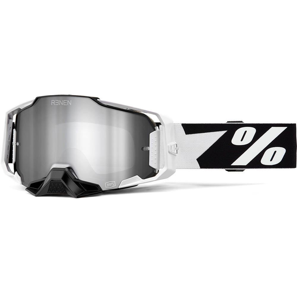 100% - Masque Armega Renen Starbleed - Silver Mirror Blanc
