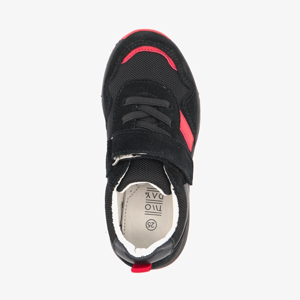 TwoDay leren jongens sneakers met rode details