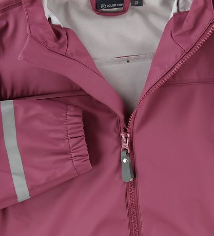 Color Kids Regenjacke - Eldon - PU - Dunkelrosa