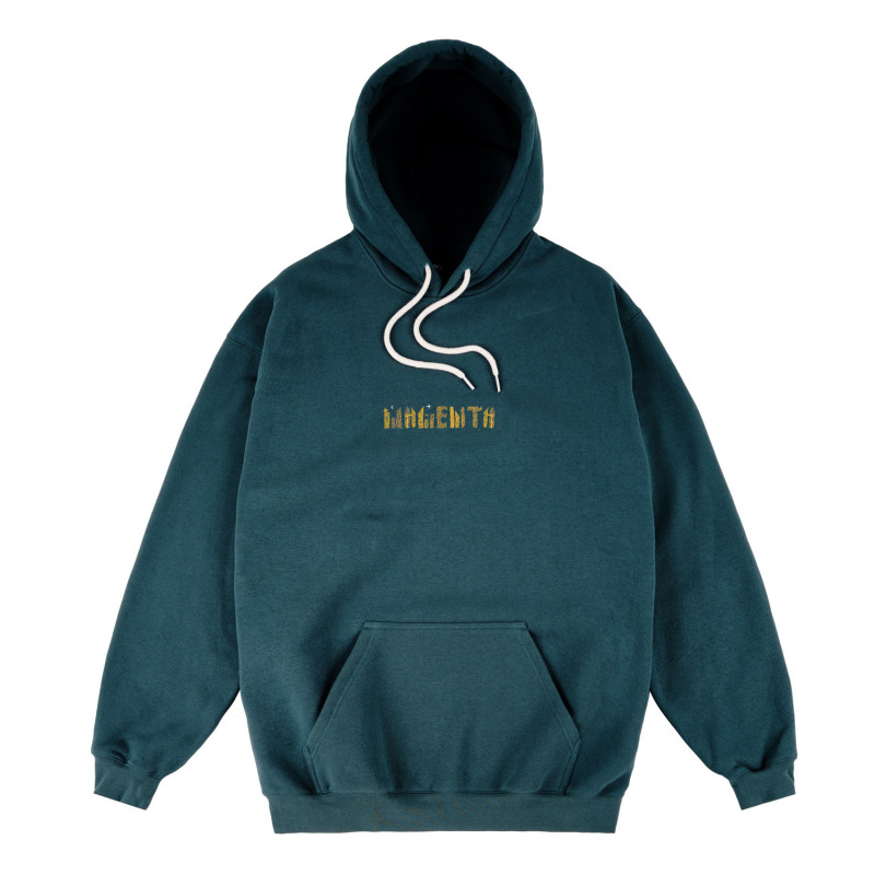SWEAT À CAPUCHE DOWNTOWN - BLEU PÉTROLE