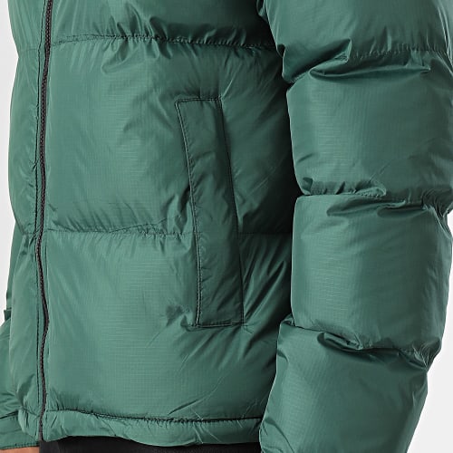 Doudoune Capuche Vert Noir