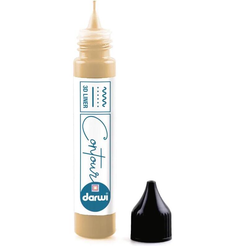 DARWI Contour 3D 30 ml Peinture sur Verre - Or