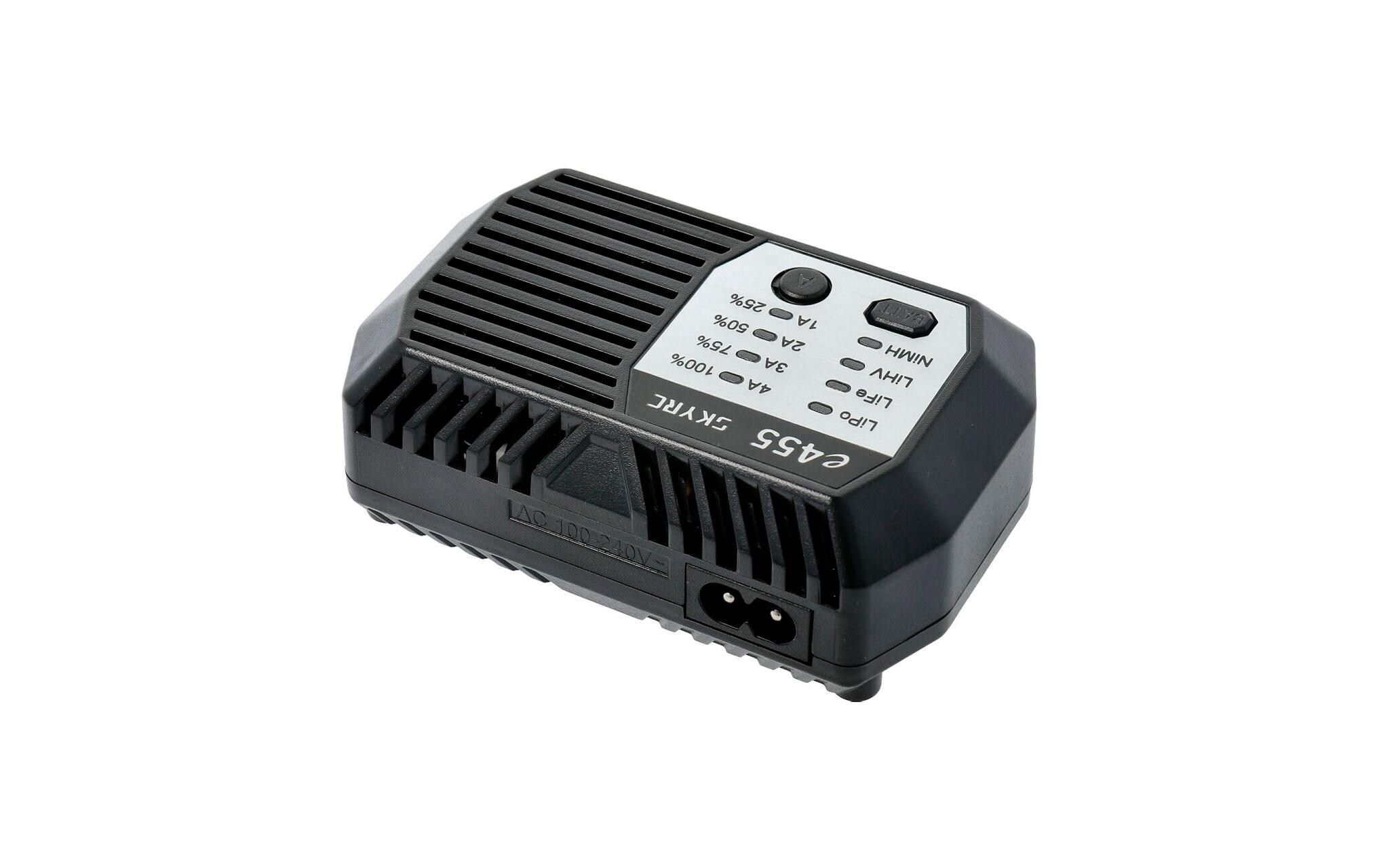 Ladegerät e455 AC NiMH 6-8 / LiPo 2-4S, 50WKompaktes Modellbau Ladegerät