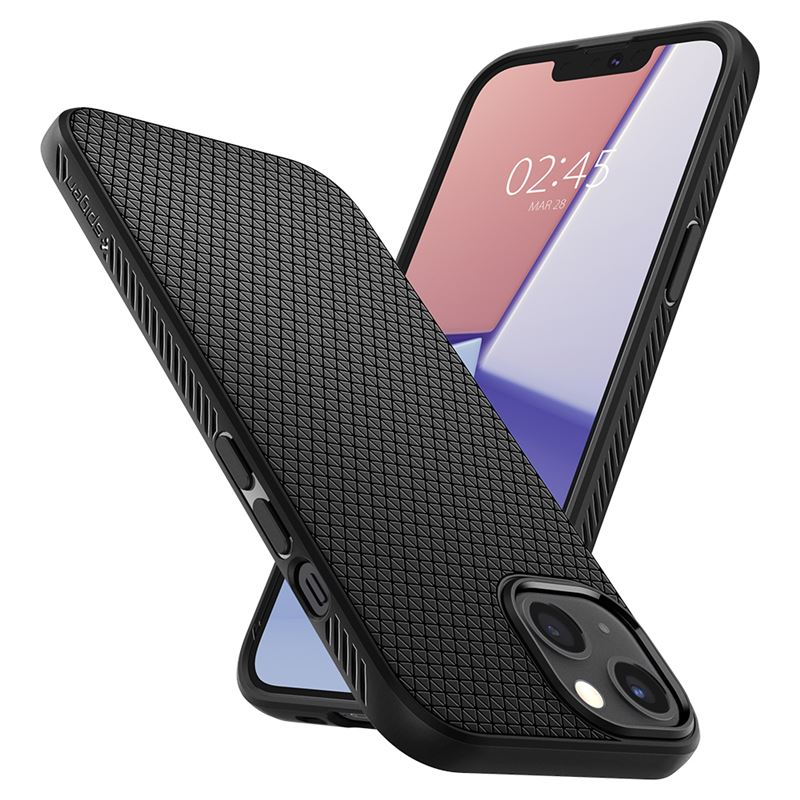iPhone 13 Liquid Air Case Gummi Hülle (ACS03519) - Schwarz (Matt)