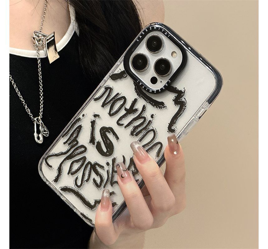 likamika - Telefoonhoesje met letters - iPhone 15 / 15 Plus / 15 Pro / 15 Pro Max / 14 / 14 Plus / 14 Pro / 14 Pro Max / 13 Pro Max / 13 Pro / 13 / 13 mini / 12 Pro Max / 12 Pro / 12 / 12 mini / 11 Pro Max / 11 Pro / 11