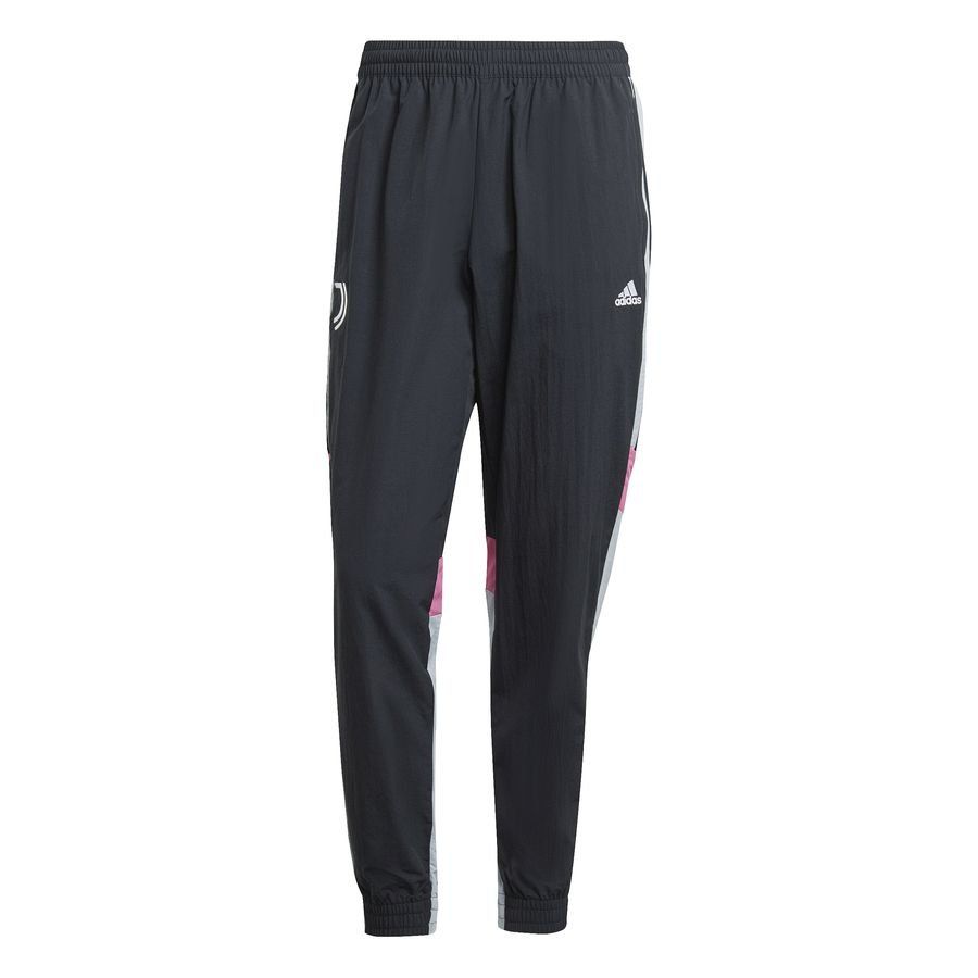 Juventus Bas de Survêtement Woven - Noir/Argent/Rose