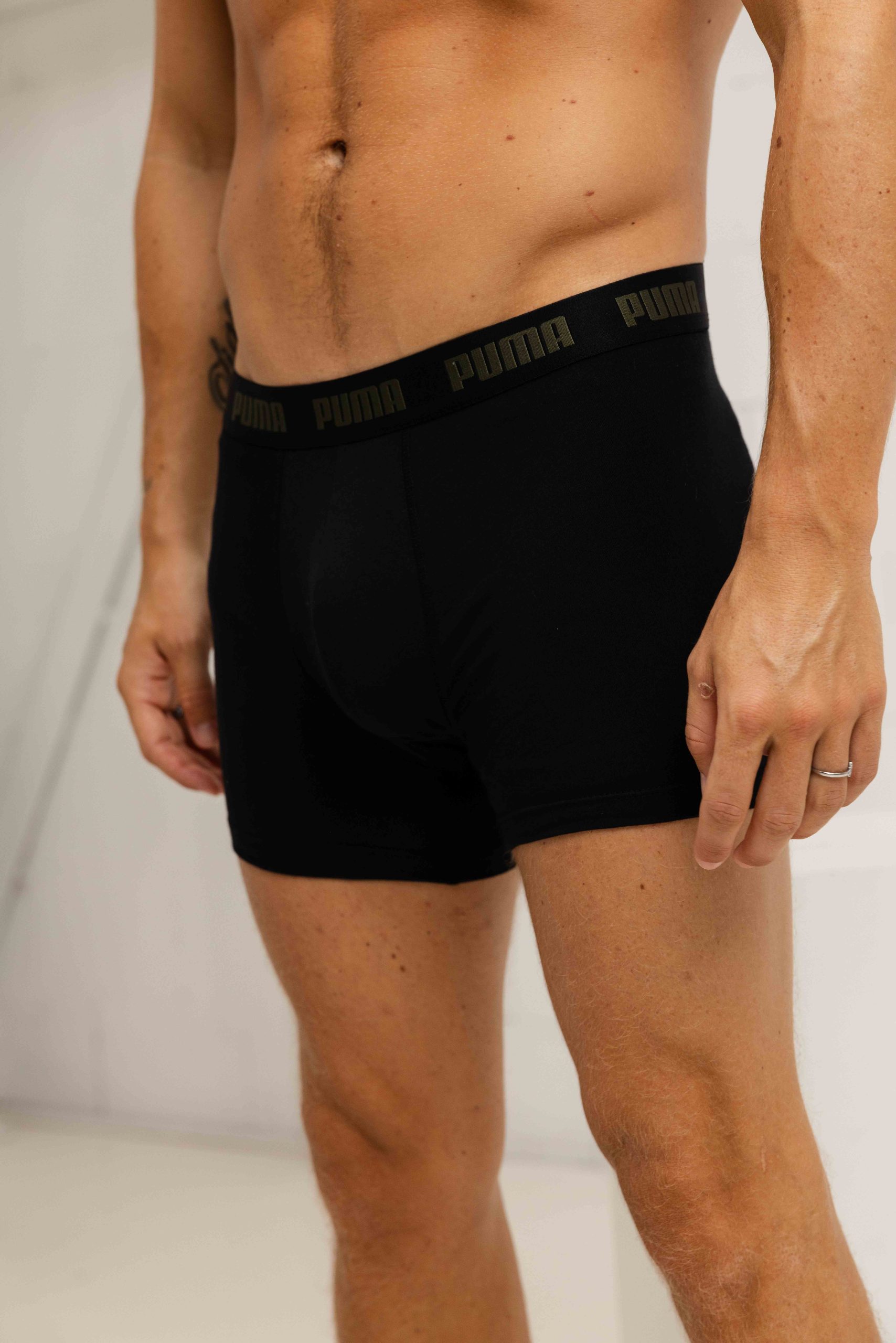 Puma Everyday Basic Boxershort Heren 3-Pack Groen/Zwart