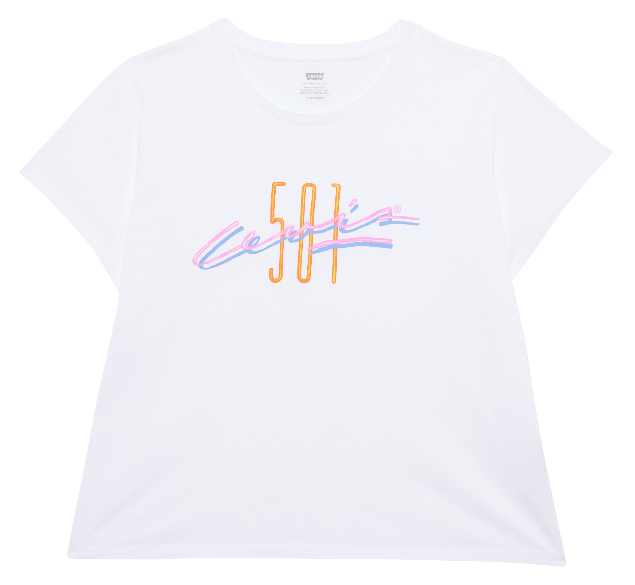 PL GRAPHIC AUTHENTIC TEE - Tee-shirt col rond sérigraphié en coton | Blanc