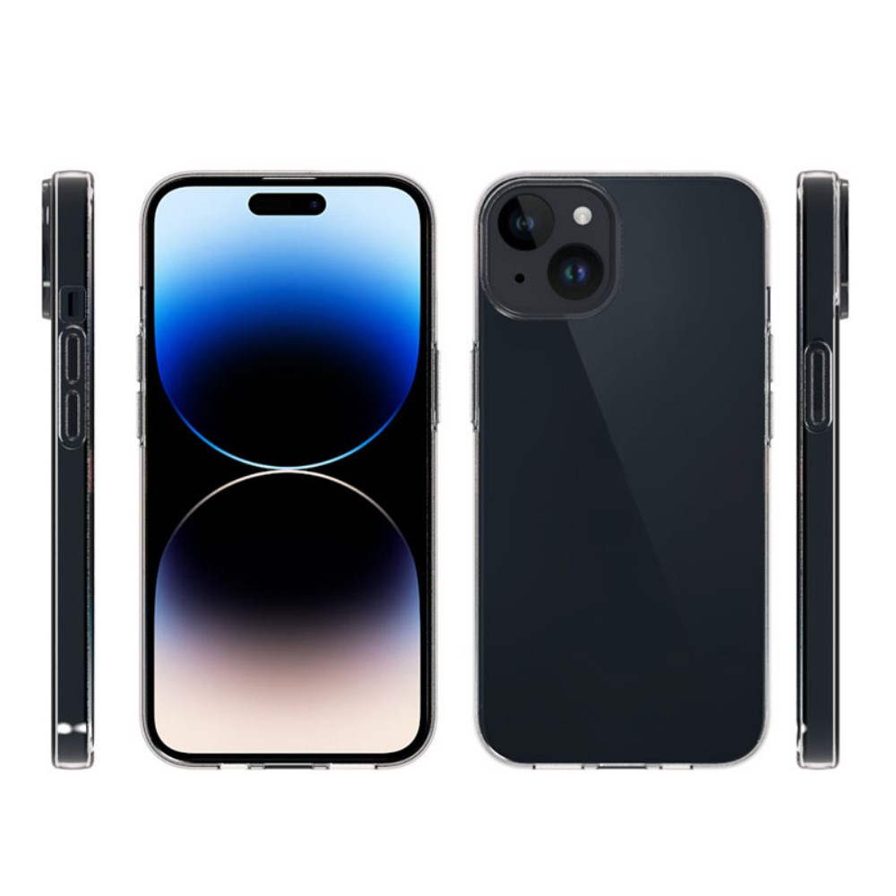 iPhone 15 Gummi Case Hülle Slim Design 1.0 mm - Transparent