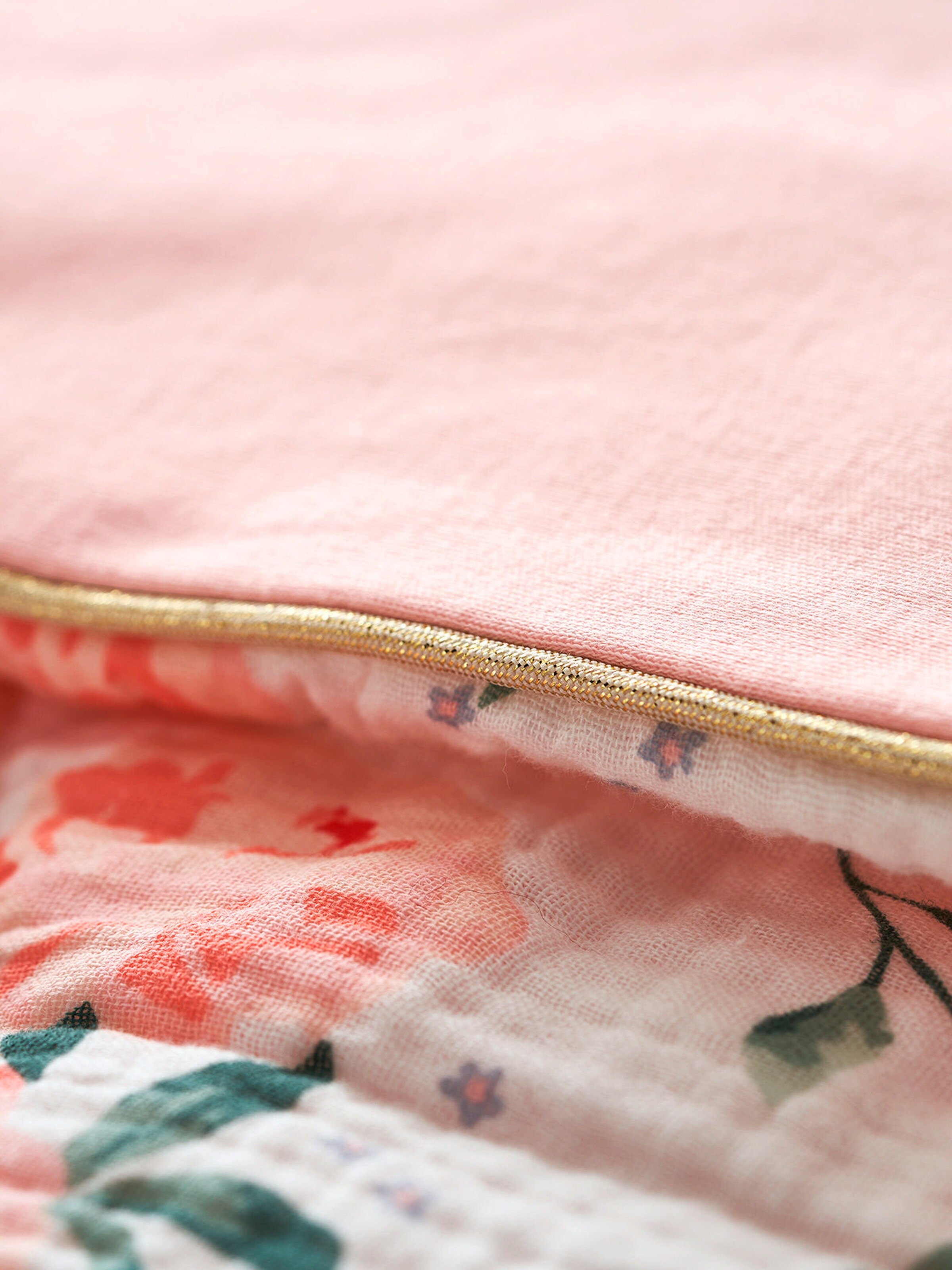 Vertbaudet Baby Spieldecke/ Laufstalleinlage ROSENTRAUM, wendbar weiß/rosa bedruckt