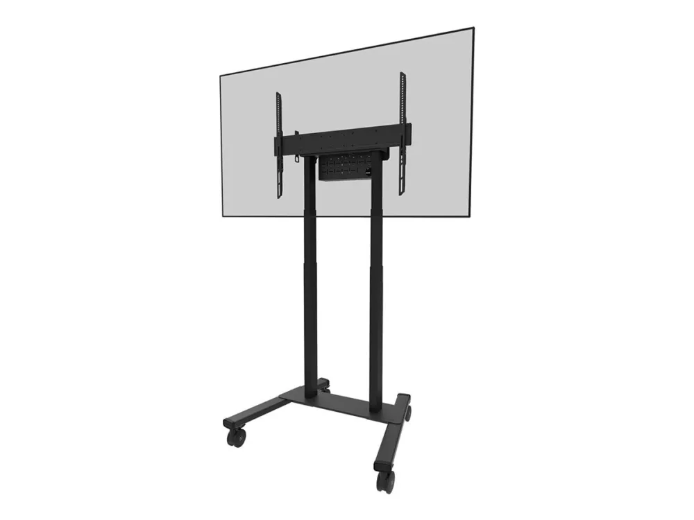 Neomounts FL55-875BL1 - Vogn med hjul - motoriseret - for LCD display - låsbar - stål - sort - skærmstørrelse: 55