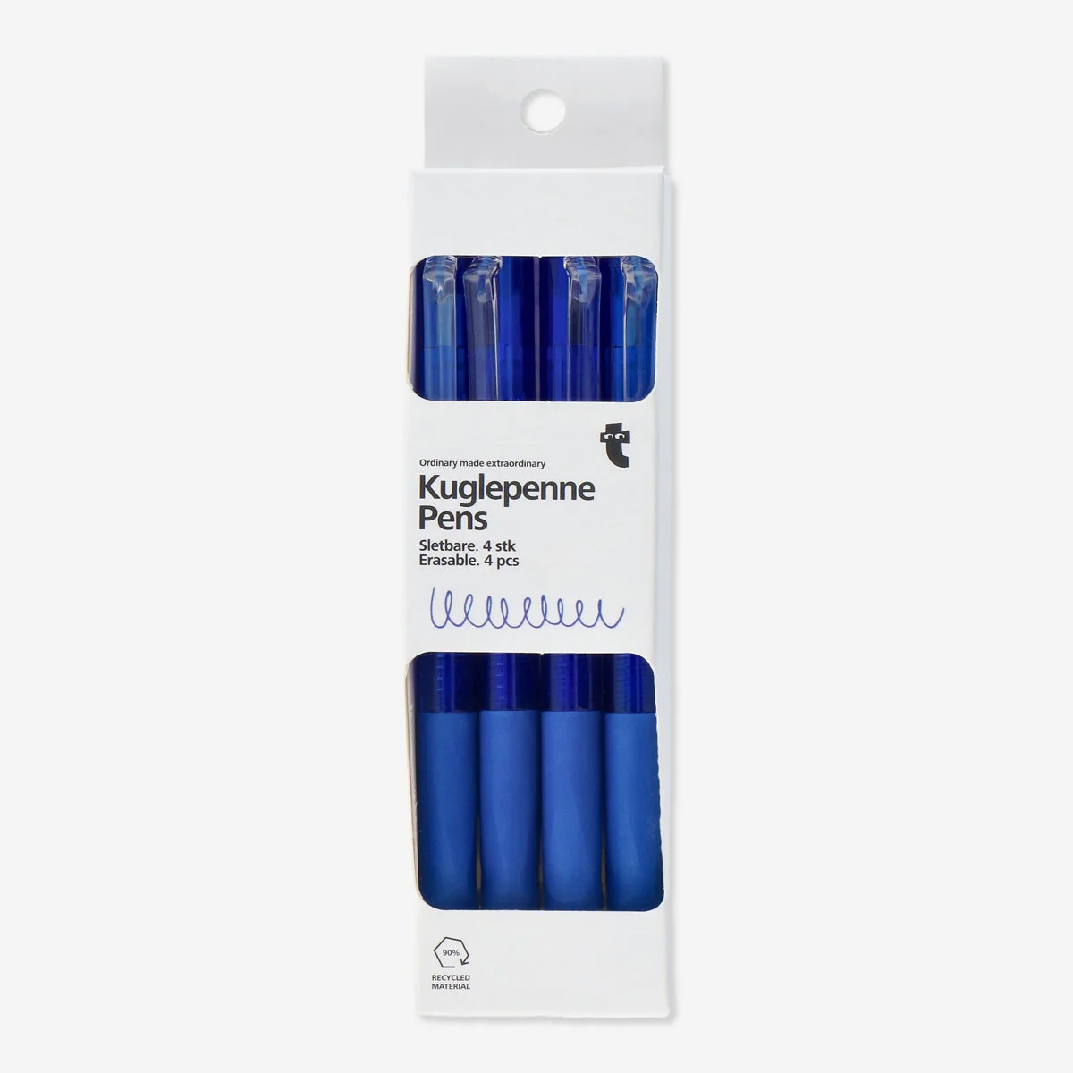 Udviskelige penne. 4 stk