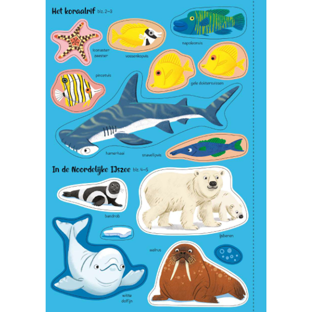 uitgeverij usborne glitterstickerboek zeedieren