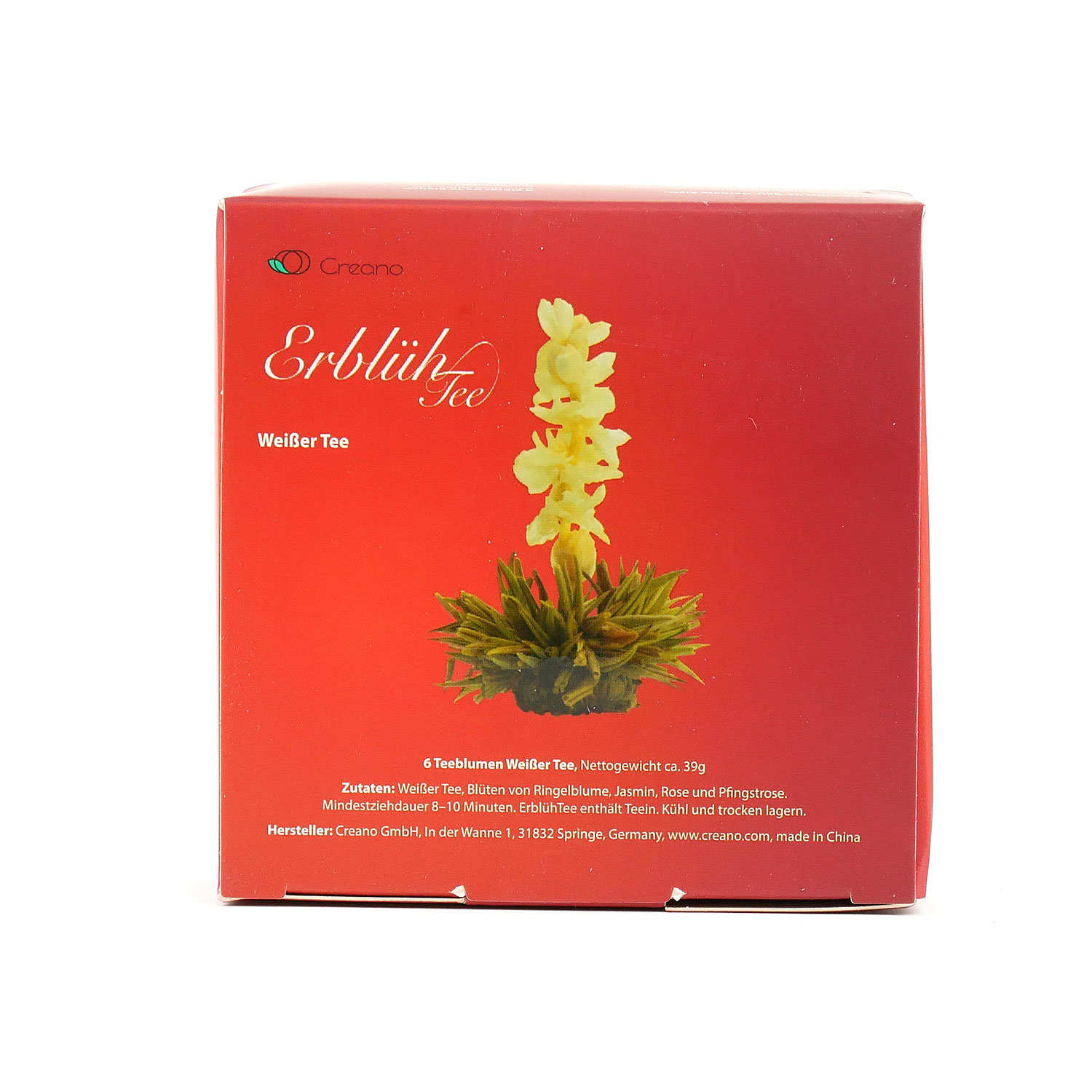 Coffret 6 fleurs de thé blanc