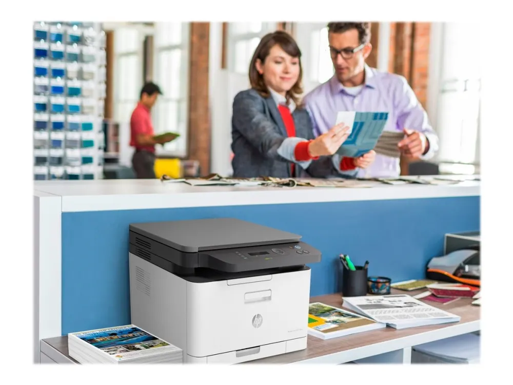 HP Color Laser MFP 178nw - Multifunktionsprinter - farve - laser - A4 (210 x 297 mm) (original) - A4/Letter (medie) - op til 18 spm (kopiering) - op til 18 spm (udskriver) - 150 ark - USB 2.0, LAN, Wi-Fi(n)