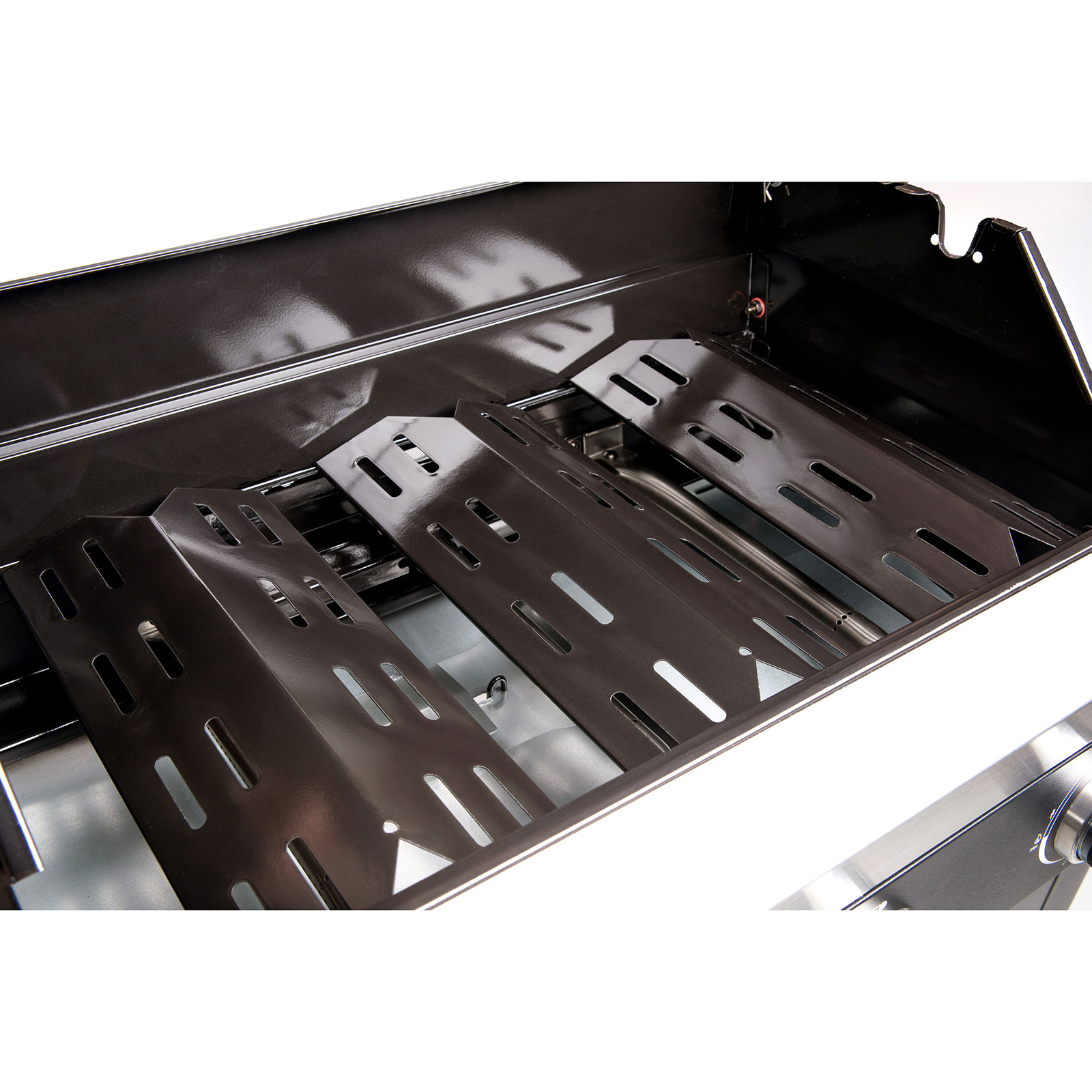 LANDMANN Gasgrill - schwarz - Stahl - 3 Brenner