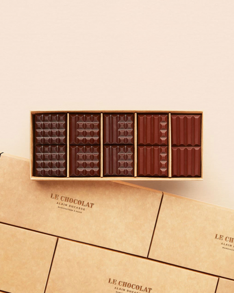 Carrés Dégustation Noël 50pc | Le Chocolat Alain Ducasse 250g