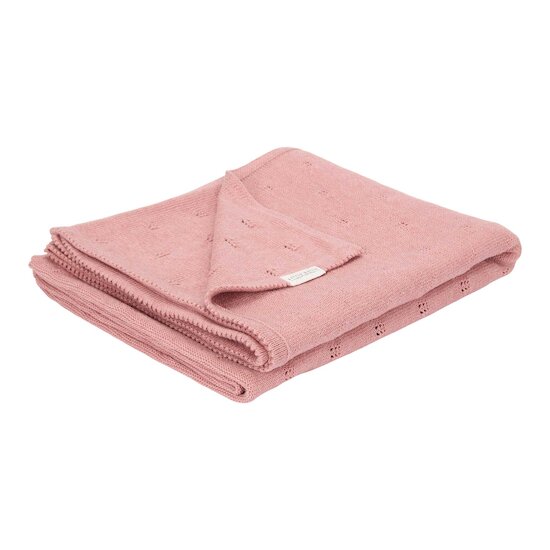 Couverture de lit tricotée   Pure Pink Blush        110 x 140 cm   de               Little Dutch