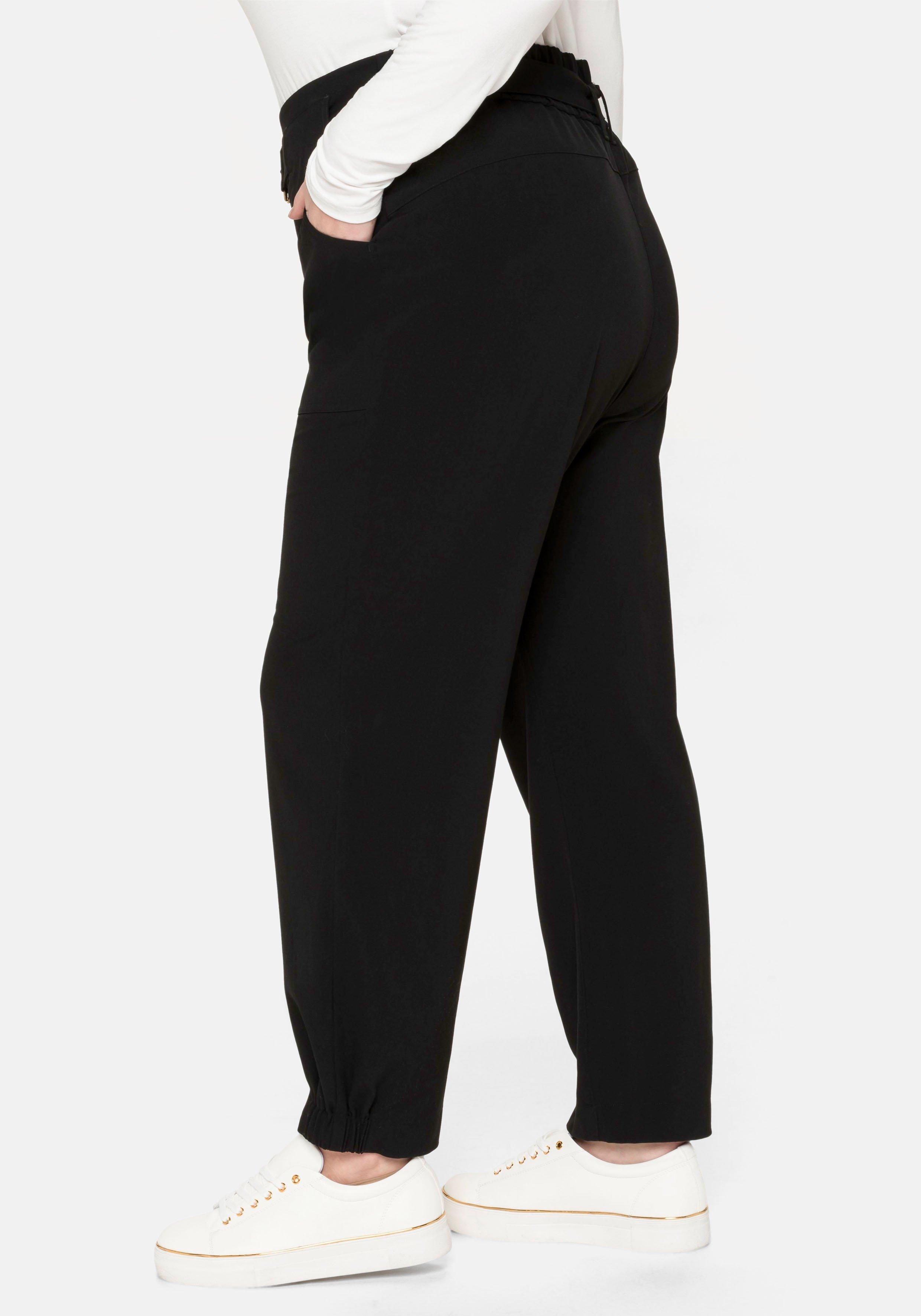 Joggpants im Cargostil, mit High-Waist-Bund