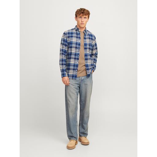 Jack&Jones Blunorris Flannel Skjorte, Night Sky, M