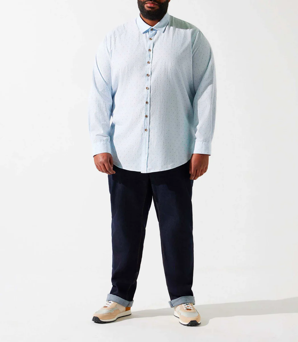 Chemise à imprimé blanc et camel KELLYBT