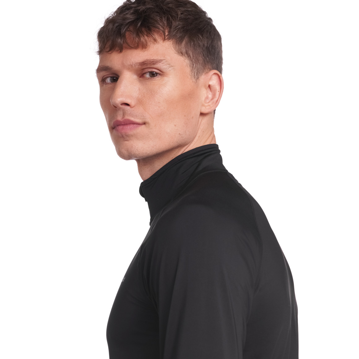 VanVaan Herren Sport-Langarmshirt mit Zipper schwarz