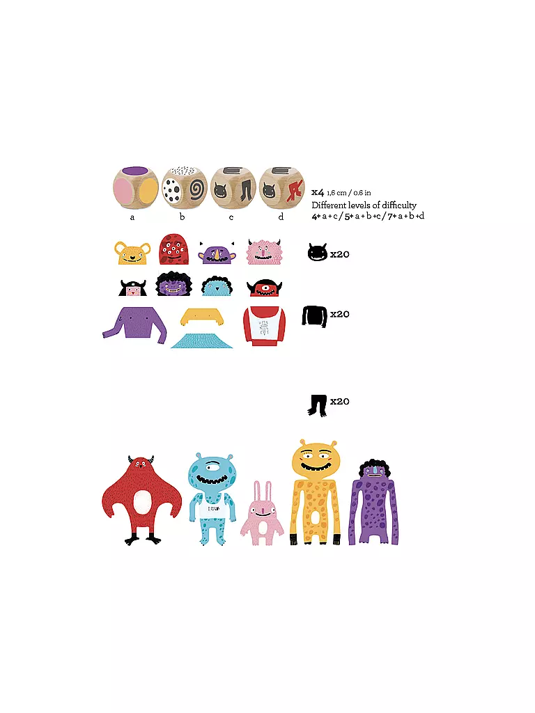 LONDJI Kartenspiel MY MONSTERS bunt