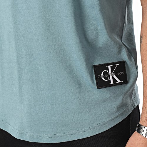 Tee Shirt Oversize Badge Round 3482 Gris