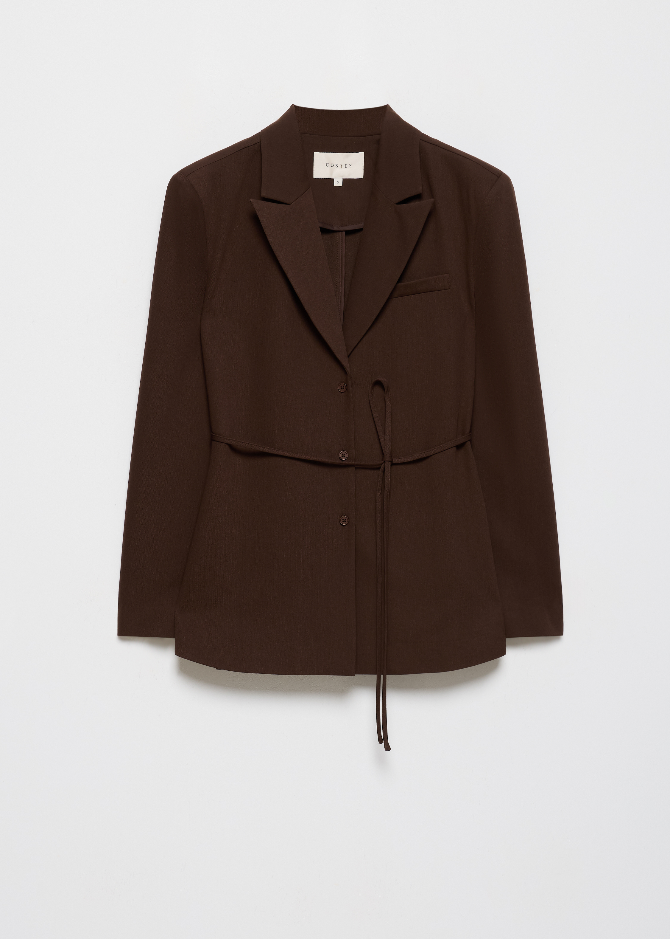 Blouse met blazer look