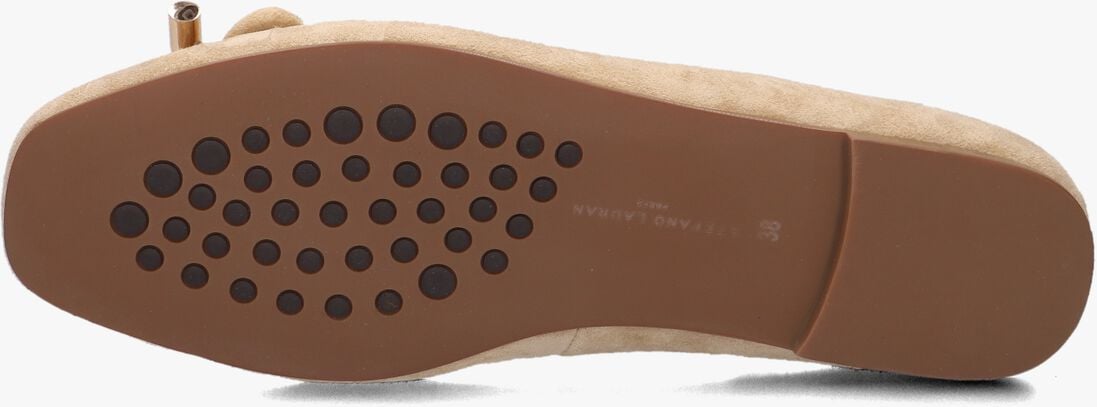 beige stefano lauran ballerina's ss36100
