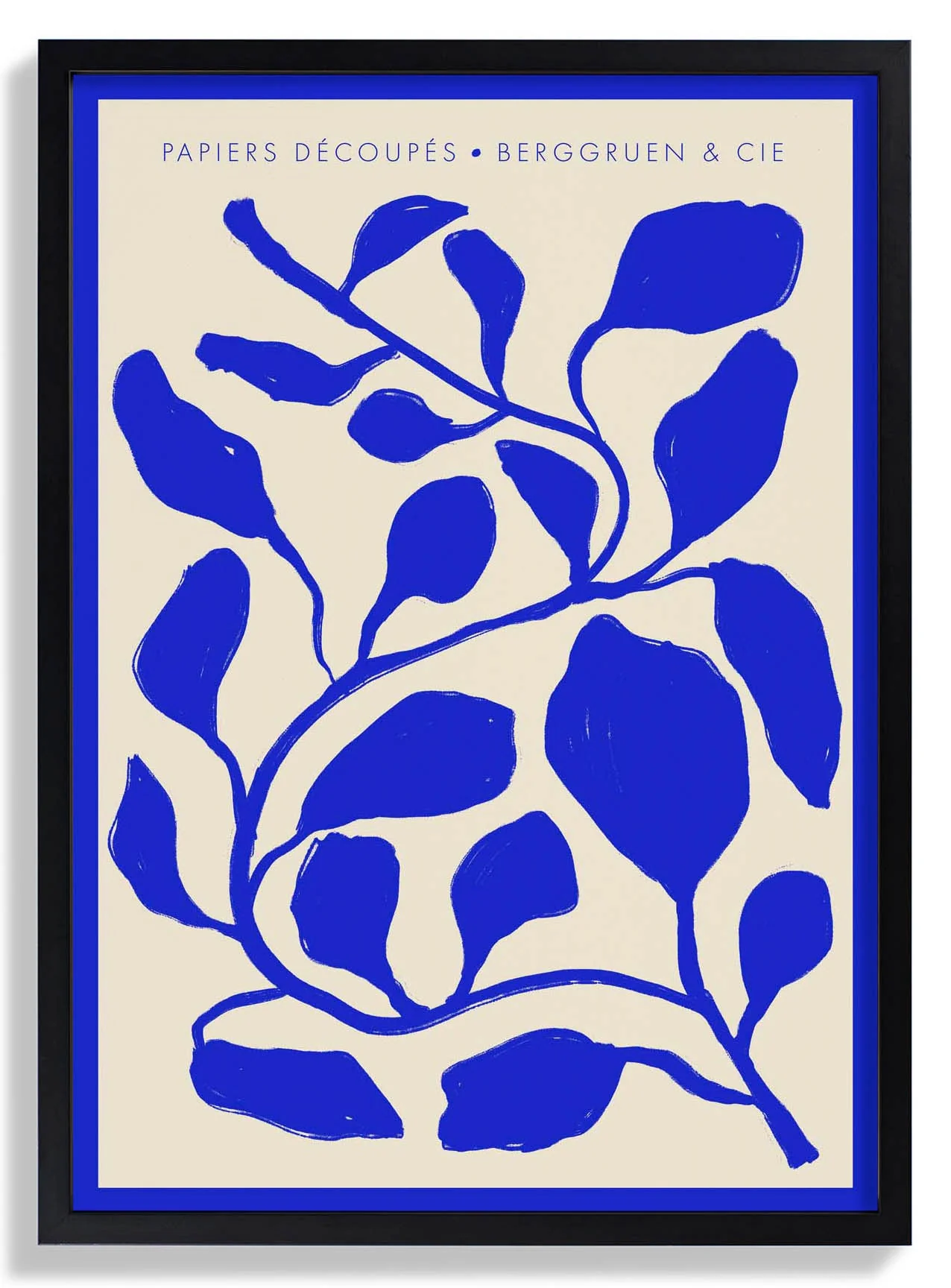 Blue Branch Papiers Découpés Kunstausstellung