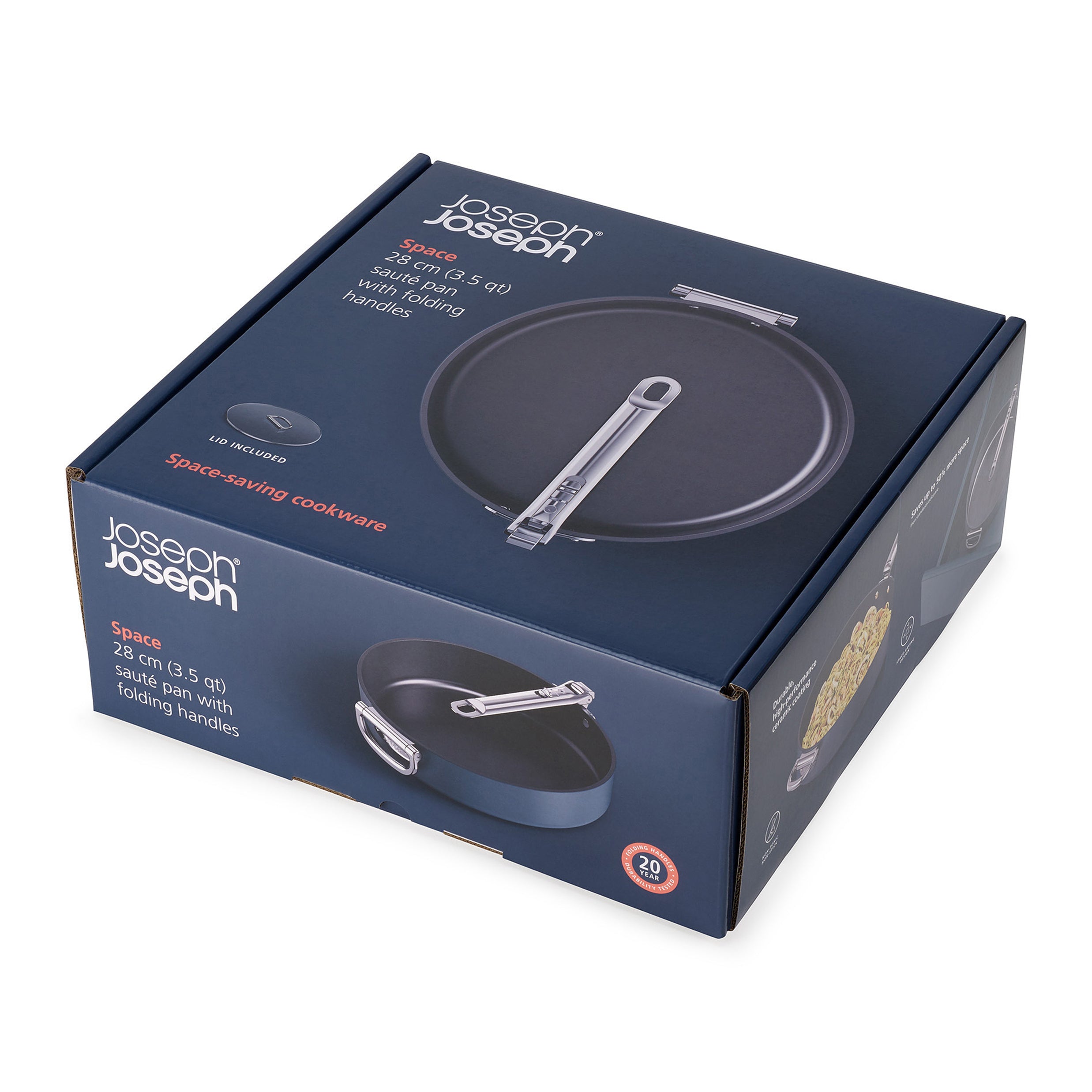 Joseph Joseph Space Sauteerpan met Deksel - Ã 28 cm