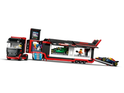 LEGO F1® truck met RB20 en AMR24 F1® auto's (60445)
