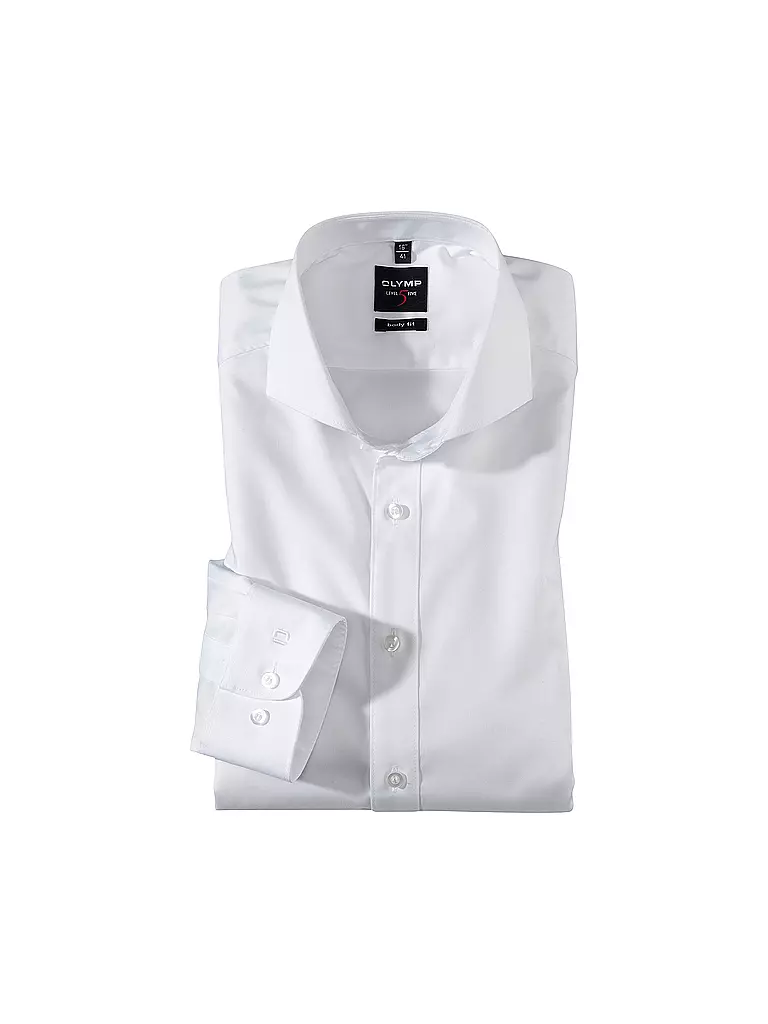 OLYMP LEVEL FIVE Hemd Body Fit weiss