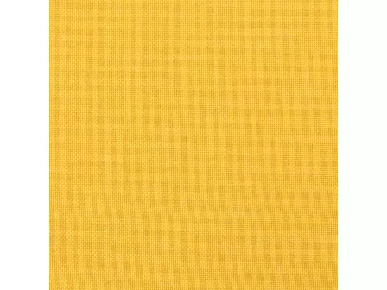 Chaise à bascule avec repose-pied Jaune moutarde Tissu