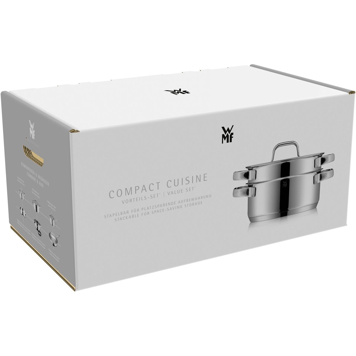 Compact Cuisine grytesett, 5 deler inkl. 4 glasslokk